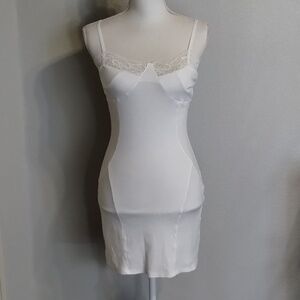 Samantha Chang Lingerie Size Medium Starlight Soft Cotton Knit Corset Chemise
